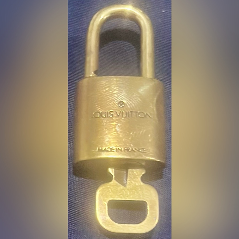 Louis Vuitton padlock and key